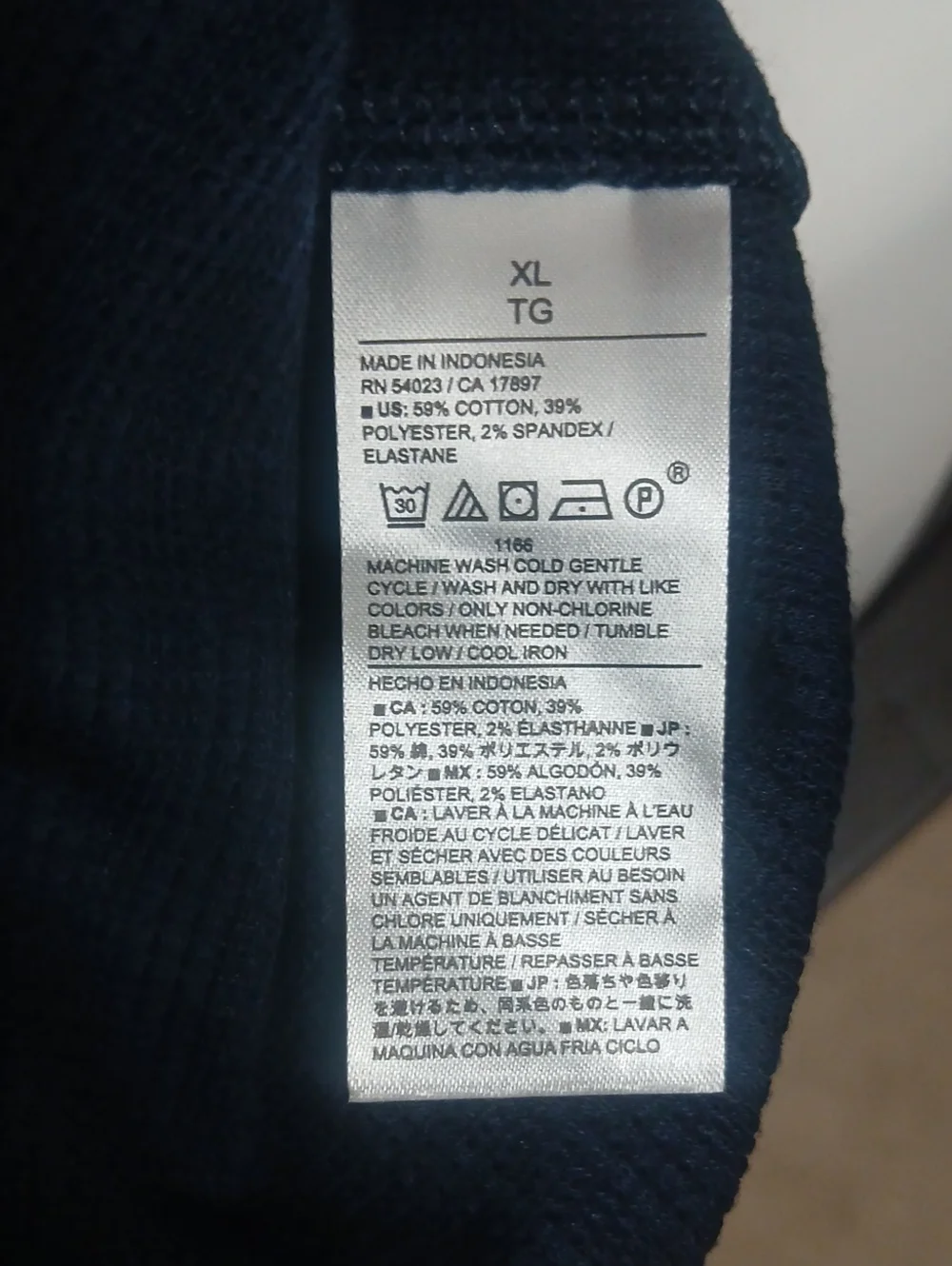 Women Banana Republic Navy Short Sleeve Henley Top - Picture 6 of 7